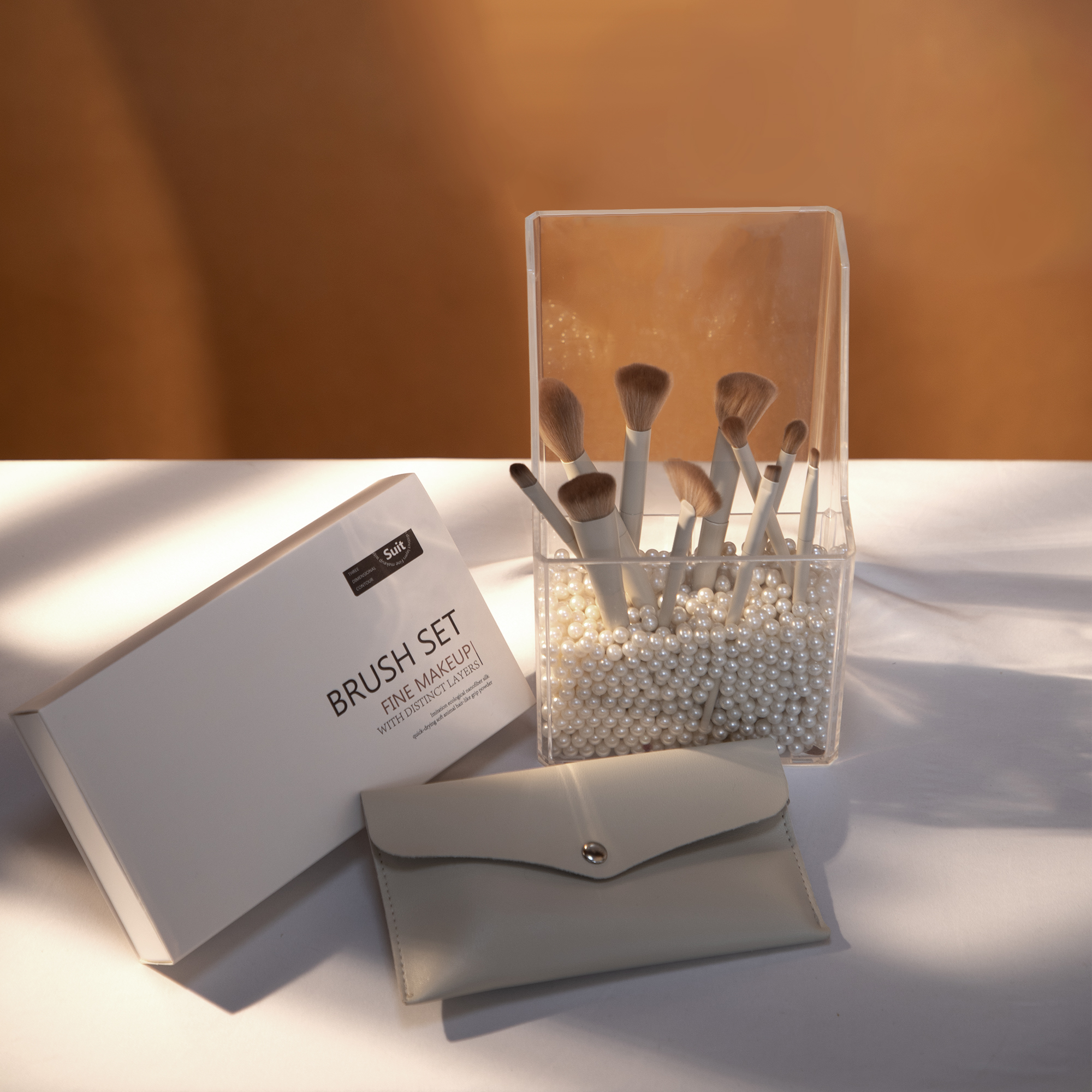 Complete 10-Piece Makeup Brush Set for Your Beauty Needs - Includes Powder, Foundation, Contour, Blush, Highlight, Blending, Color Application, Eyeshadow, Concealer, and Brow Brushes!