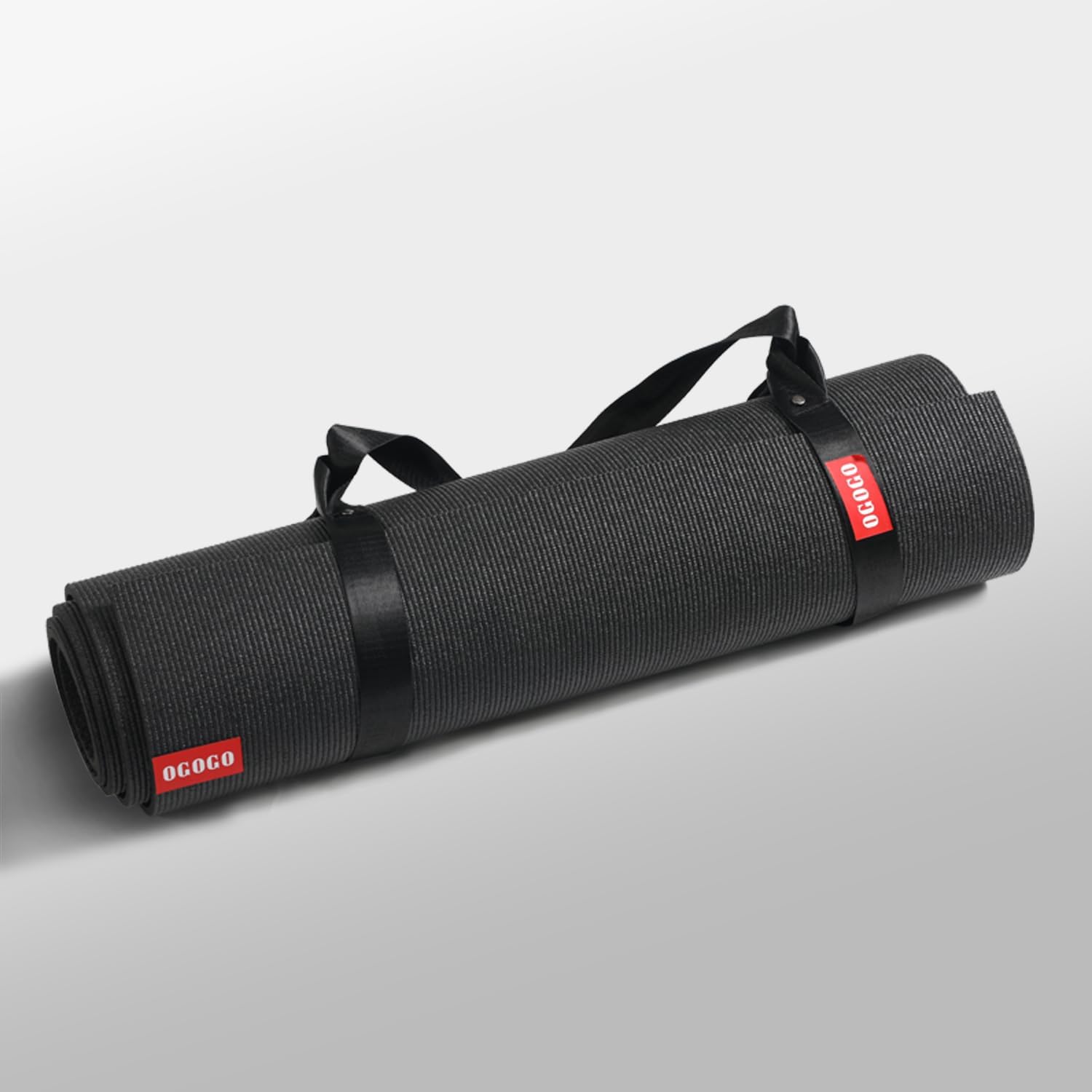 OGOGO Premium Yoga Mat - Extra Long and Wide 78. 7x 26 x1/4 inches, Non-Slip Surface, Eco-Friendly, Lightweight and Portable with Carrying Strap, Ideal for Yoga and Pilates, Black