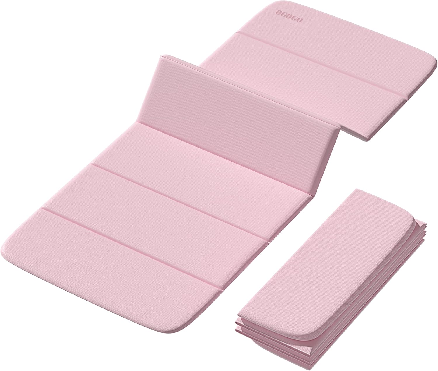 2-in-1 Foldable Fitness Mat 75 x 26 inches - Extra Thick 2/5 Inches Yoga Mat, Lightweight and Portable, Ideal for Yoga, Pilates, Full Body Workouts, Doubles as Step Stool, Yoga Block, Meditation Seat