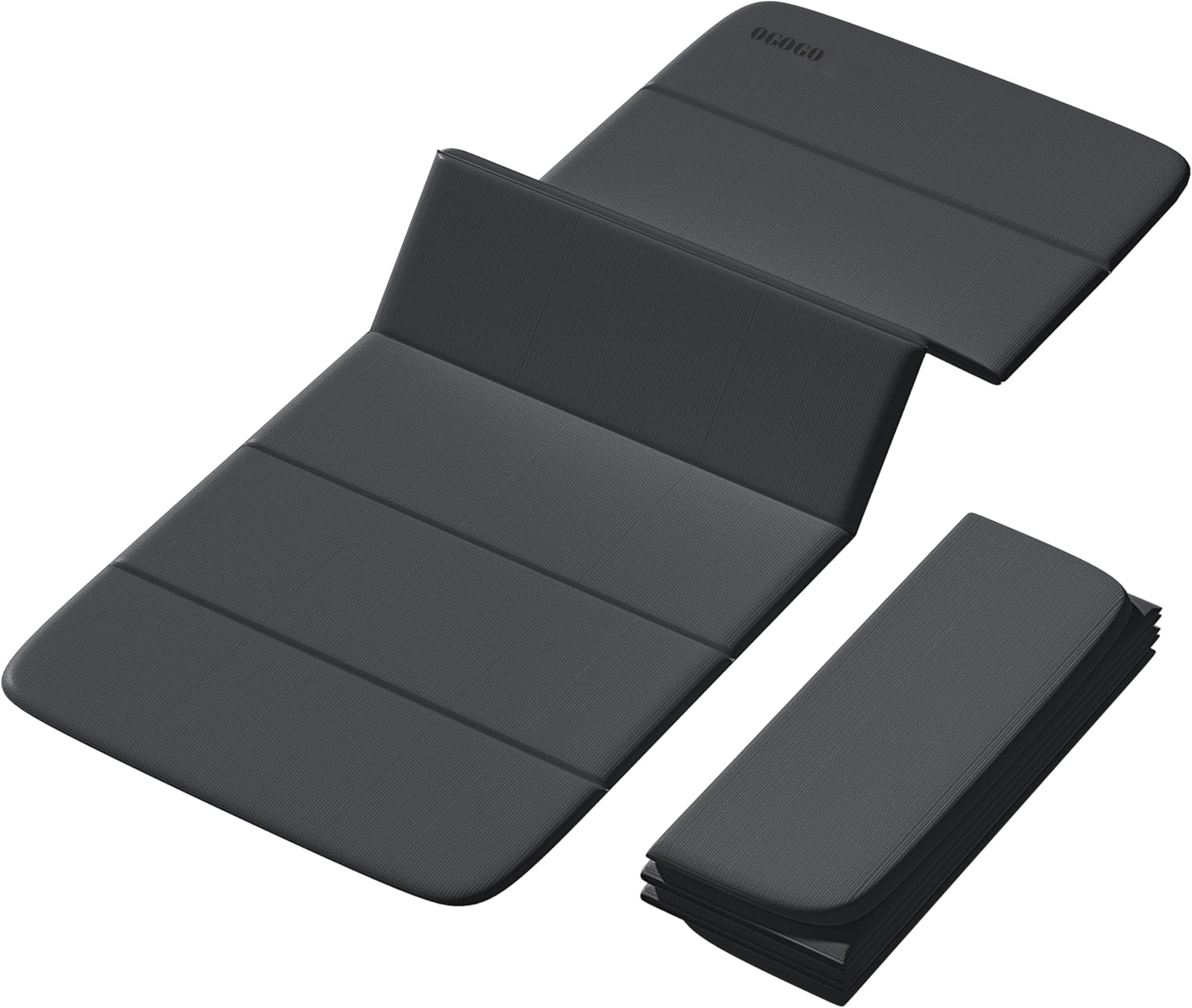 2-in-1 Foldable Fitness Mat 75 x 26 inches - Extra Thick 2/5 Inches Yoga Mat, Lightweight and Portable, Ideal for Yoga, Pilates, Full Body Workouts, Doubles as Step Stool, Yoga Block, Meditation Seat