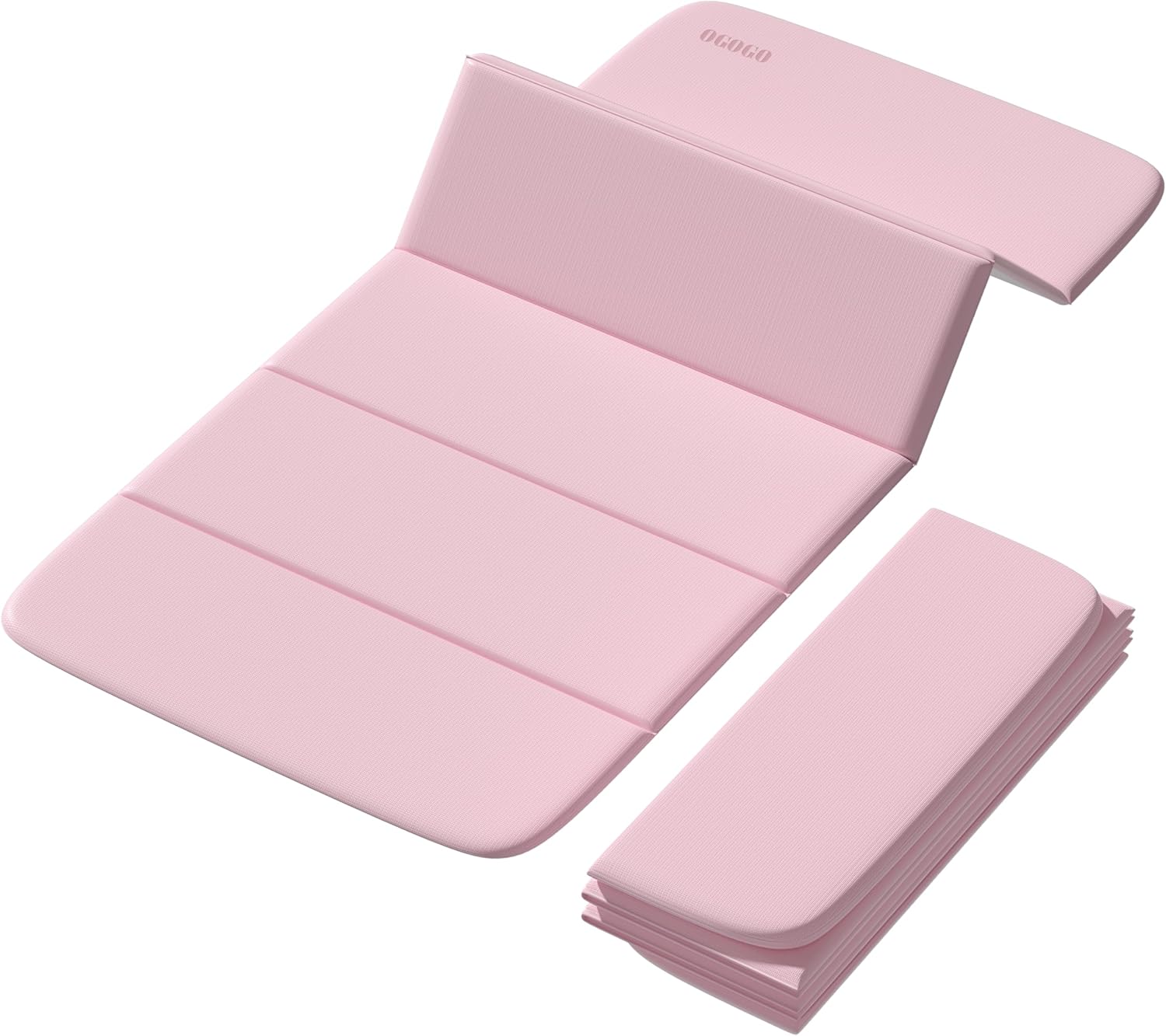 OGOGO Foldable Yoga Mat - Extra Thick 70" x 24.8"x 2/5 Inches Eco-Friendly POE Material, Non-Slip Design Fitness Mats, Multi-Purpose Workout Mats For Studio or Home Use…