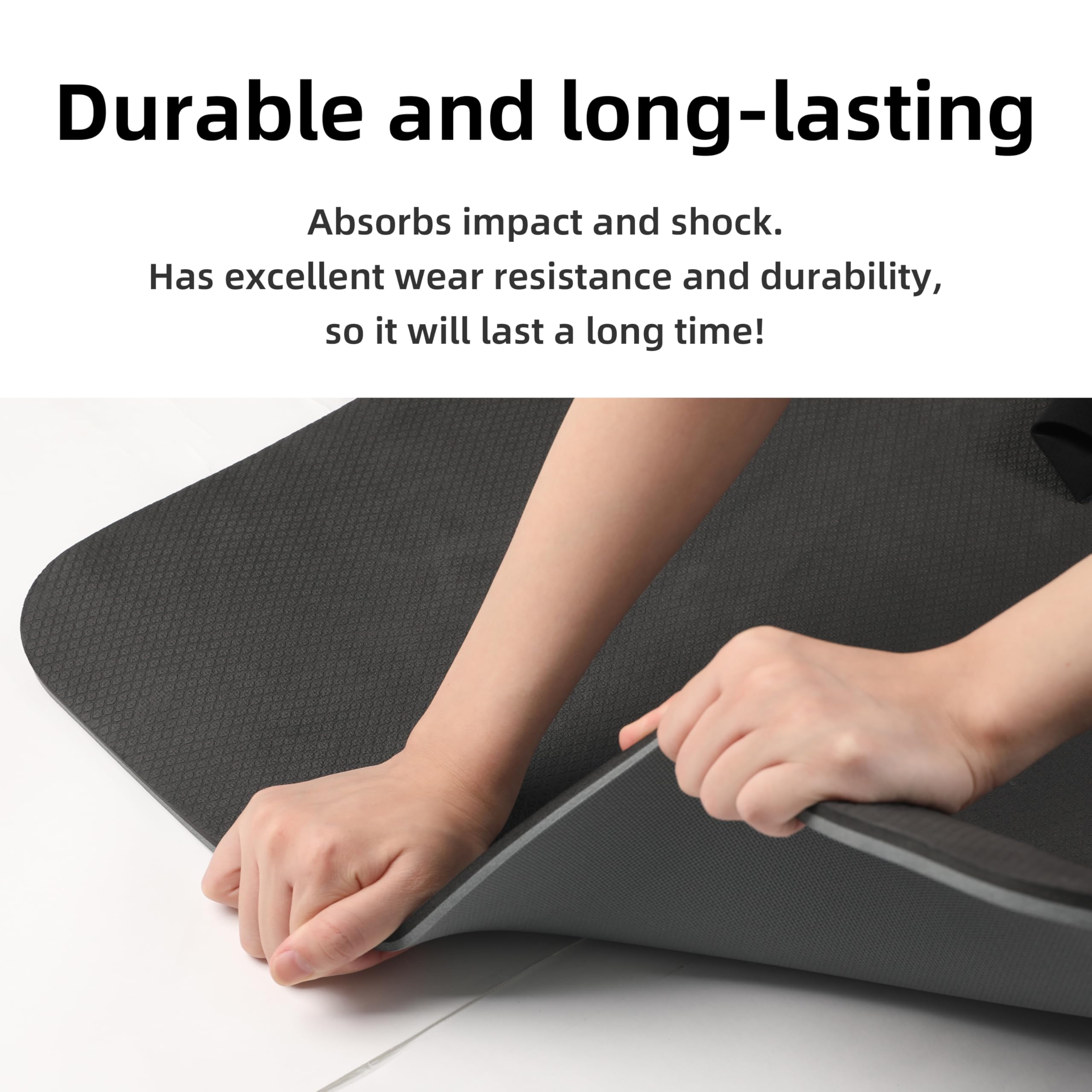 Yoga Mat Non Slip Anti-tear,extra thick High Resiliency Professional POE Yoga Mats for Women Men Kids,70"x24"x10mm,Workout, Yoga, Pilates and Floor Exercise, with Carrier Strap