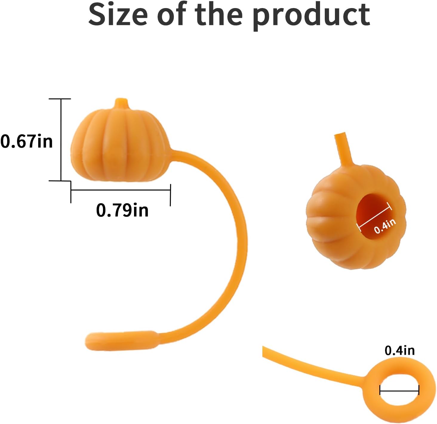 5PCS Stanley Straw Cover, Cute Silicone Straw Cap, Straw Covers Cap for Stanley Cup 30&40oz with Tumblers, 10mm Dust Proof Straw Cap