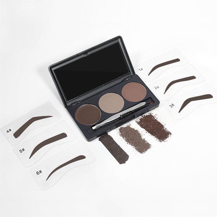 BAIMA Multi-Purpose Easy Color Natural Eyebrow Powder, Multicolor, 7.5g