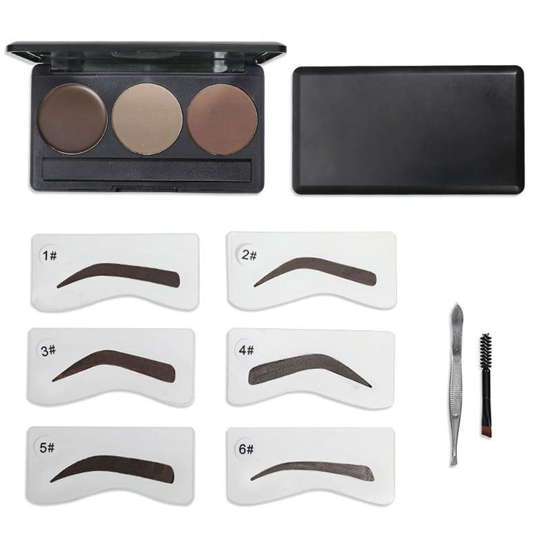 BAIMA Multi-Purpose Easy Color Natural Eyebrow Powder, Multicolor, 7.5g
