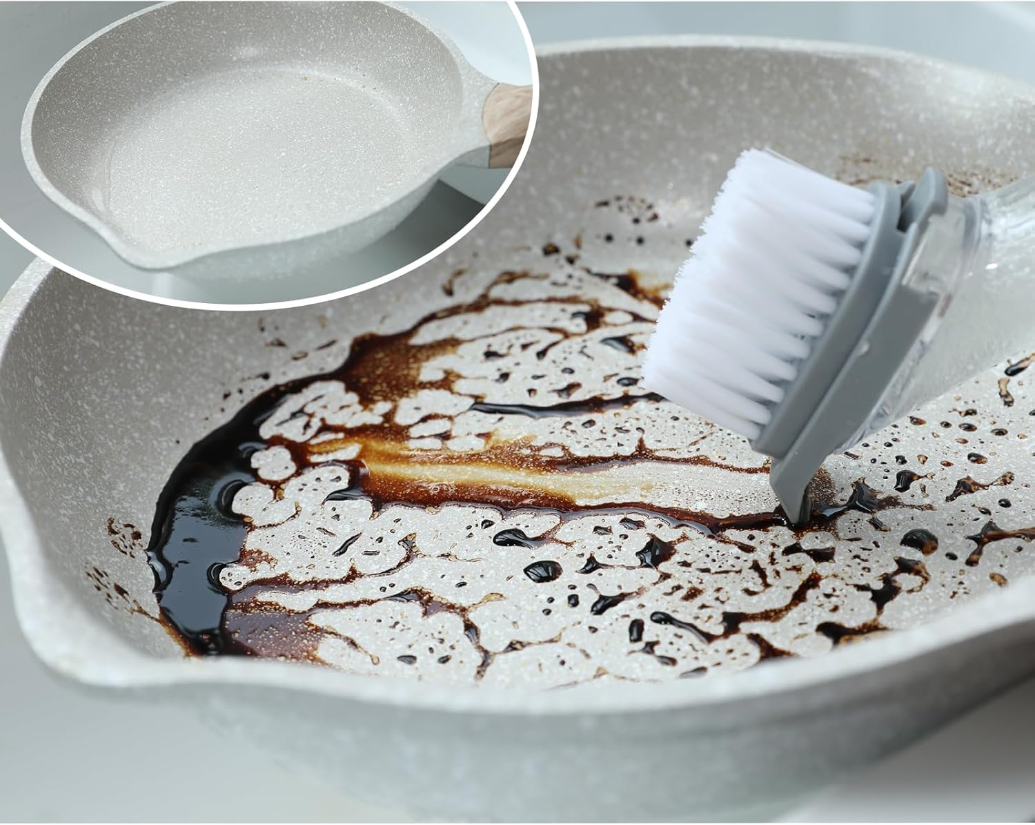 Dish Brush, Scrub Brush, Dish Sponge Set - Multi-Use Kitchen Sponges & Scrub Brush for Cleaning Brush, Pots, and Pans