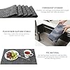 Set of 4 PVC Placemats - Heat-Resistant, Non-Slip, Washable, Woven Table Mats