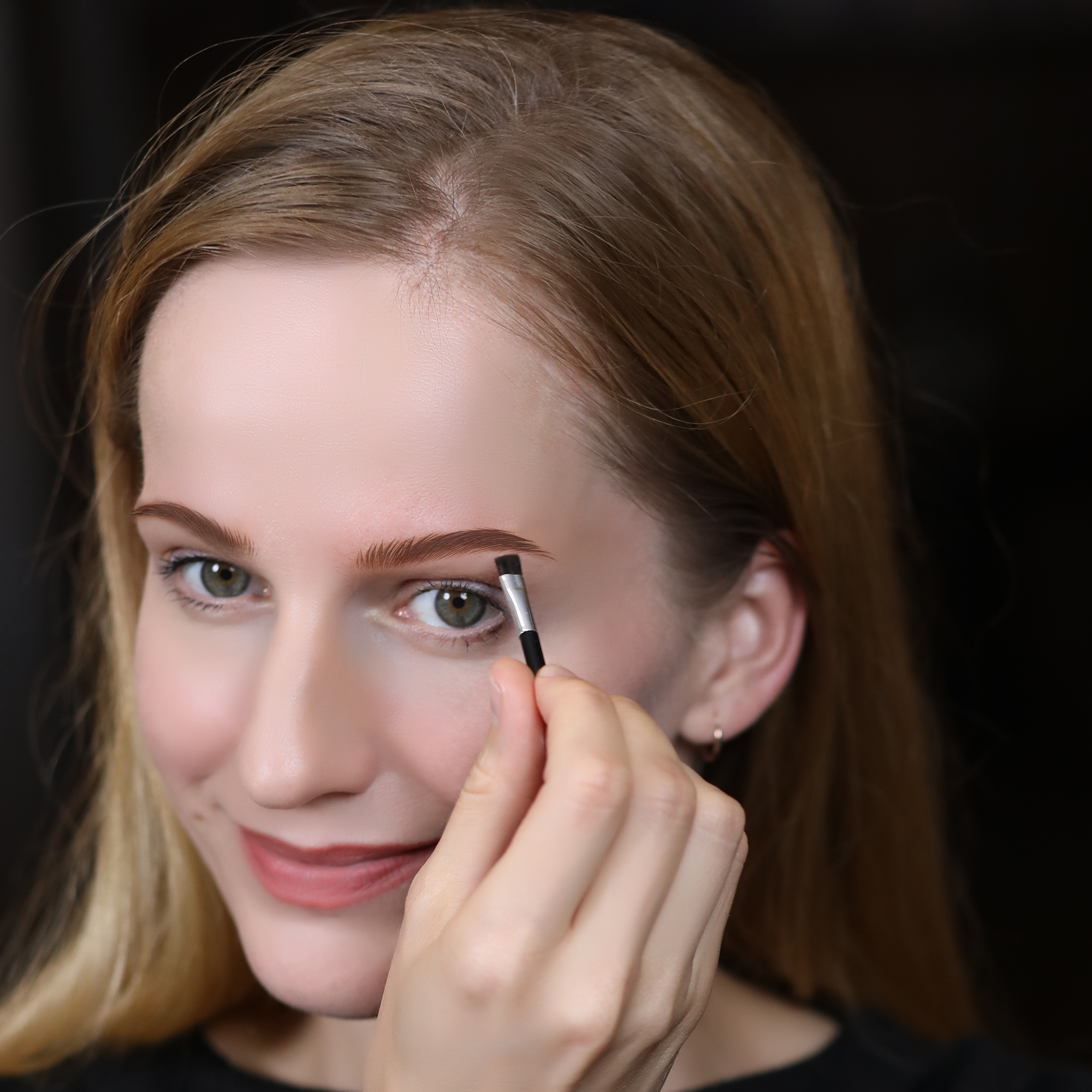Eyebrow Cream with Brush, Long Lasting Waterproof Eyebrow Pencil Gel, Natural Brow Makeup