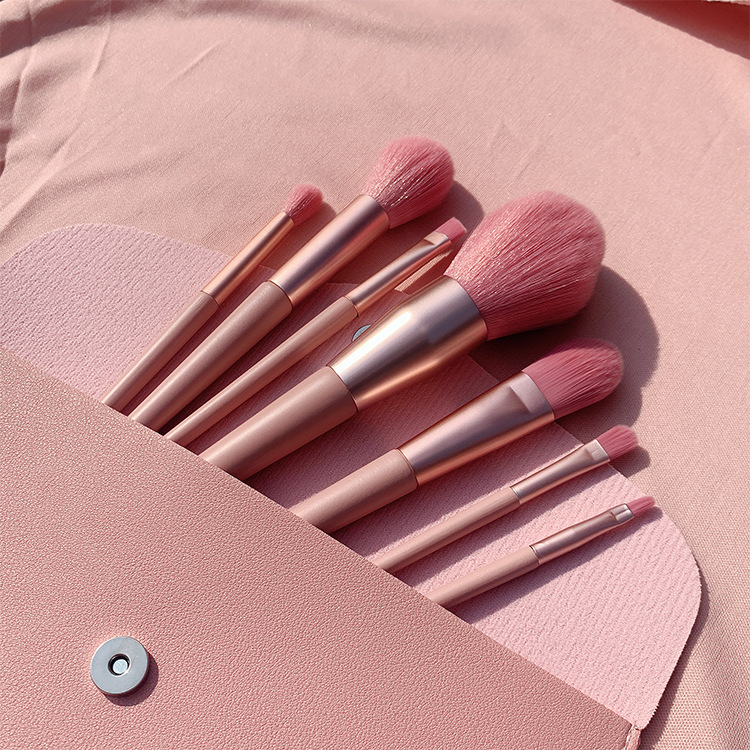 Naked powder girl heart makeup Brush Powder Brush soft hair beginners set beauty delicate tools