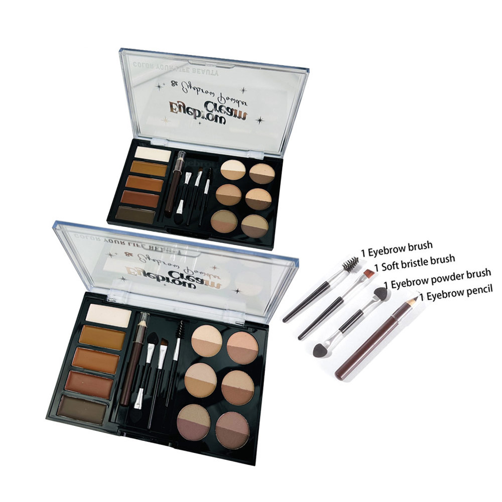 BAIMA Waterproof Novice Eyeshadow Multi-Colour Eyebrow Color Powder Palette Set