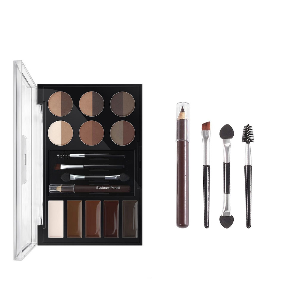 BAIMA Waterproof Novice Eyeshadow Multi-Colour Eyebrow Color Powder Palette Set