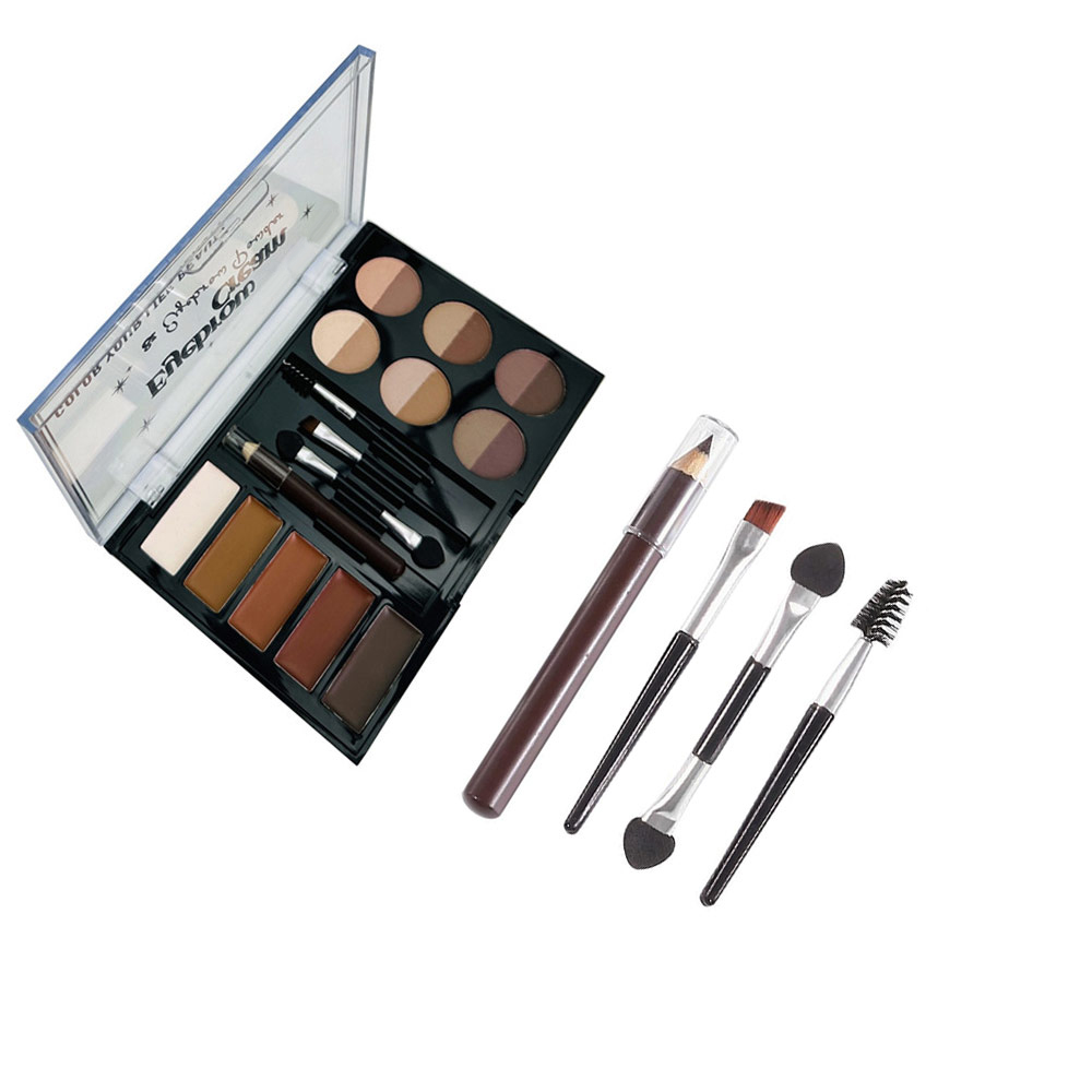 BAIMA Waterproof Novice Eyeshadow Multi-Colour Eyebrow Color Powder Palette Set
