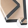 3-Pack Silicone Baking Mat - Food Safe - Easy to Clean, Reusable, Nonstick Baking Supplies for Bread, Macaroon，Cookies & More ，16.5 x 11.6 inches (Rectangle & Round)