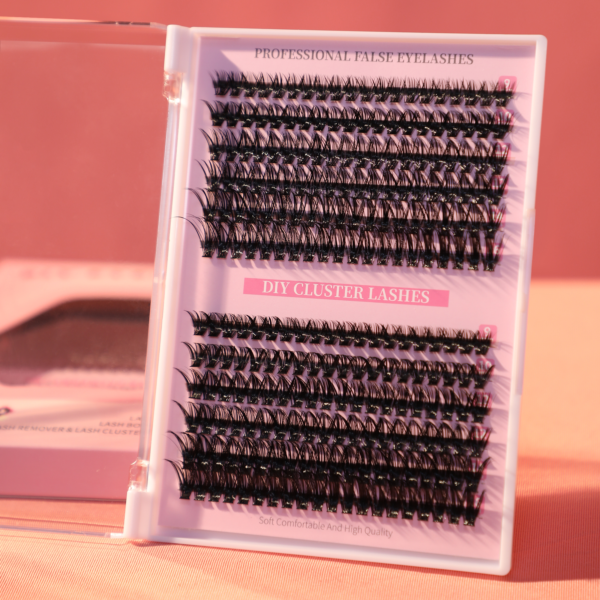 Balse Lash Clusters,240 Pieces of 40D & 50D Curl,5 Length Options, Invisible Hair Stem, Lightweight & Fluffy for Grown Girls, Office Workers, Party Goers, Housewives