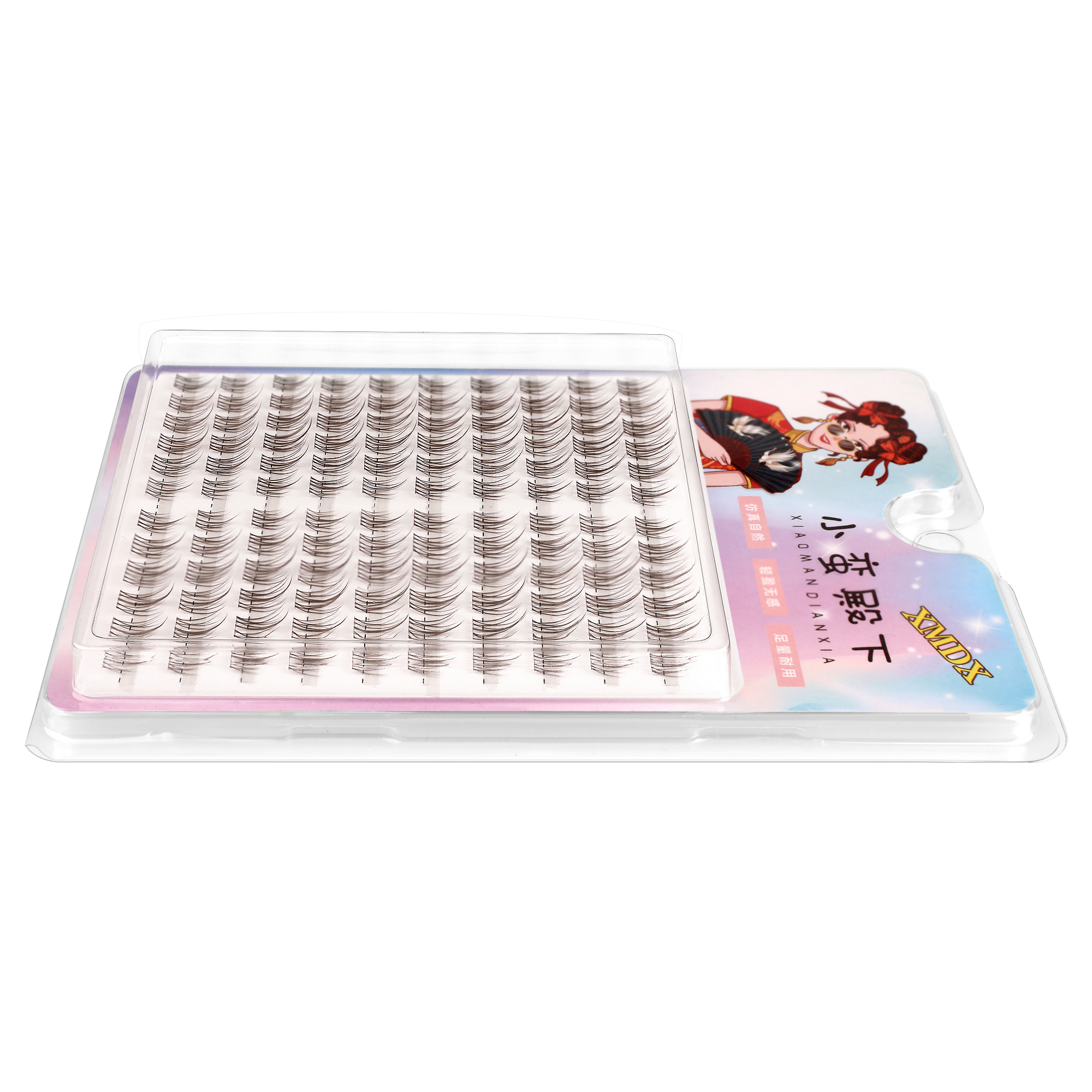 Enhance Your Style with Environmentally-Friendly Soft Brown False Lashes,120clusters