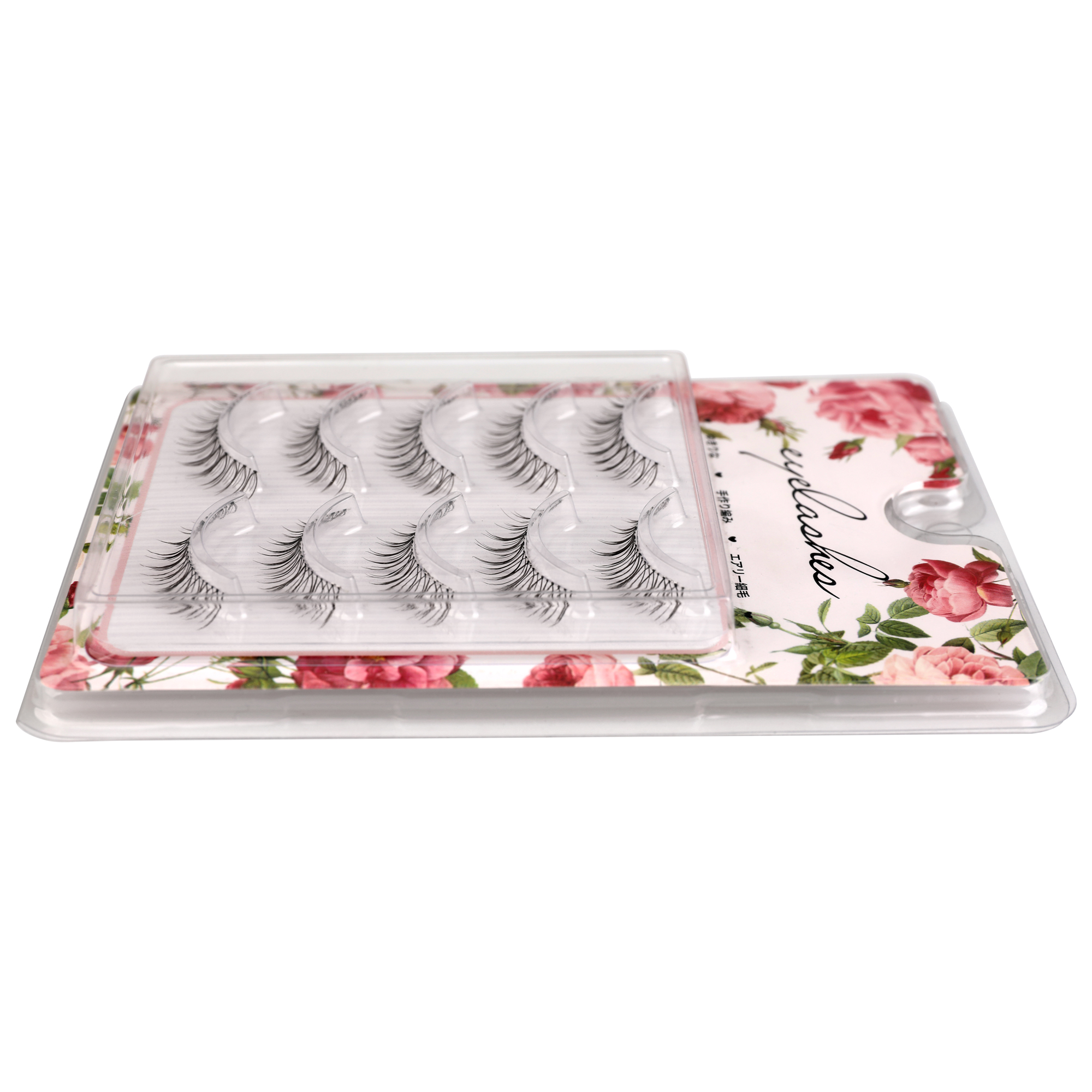 Achieve stunning eyes with our U-shaped natural length lashes - easy to use, eco-friendly, fishing line transparent dry