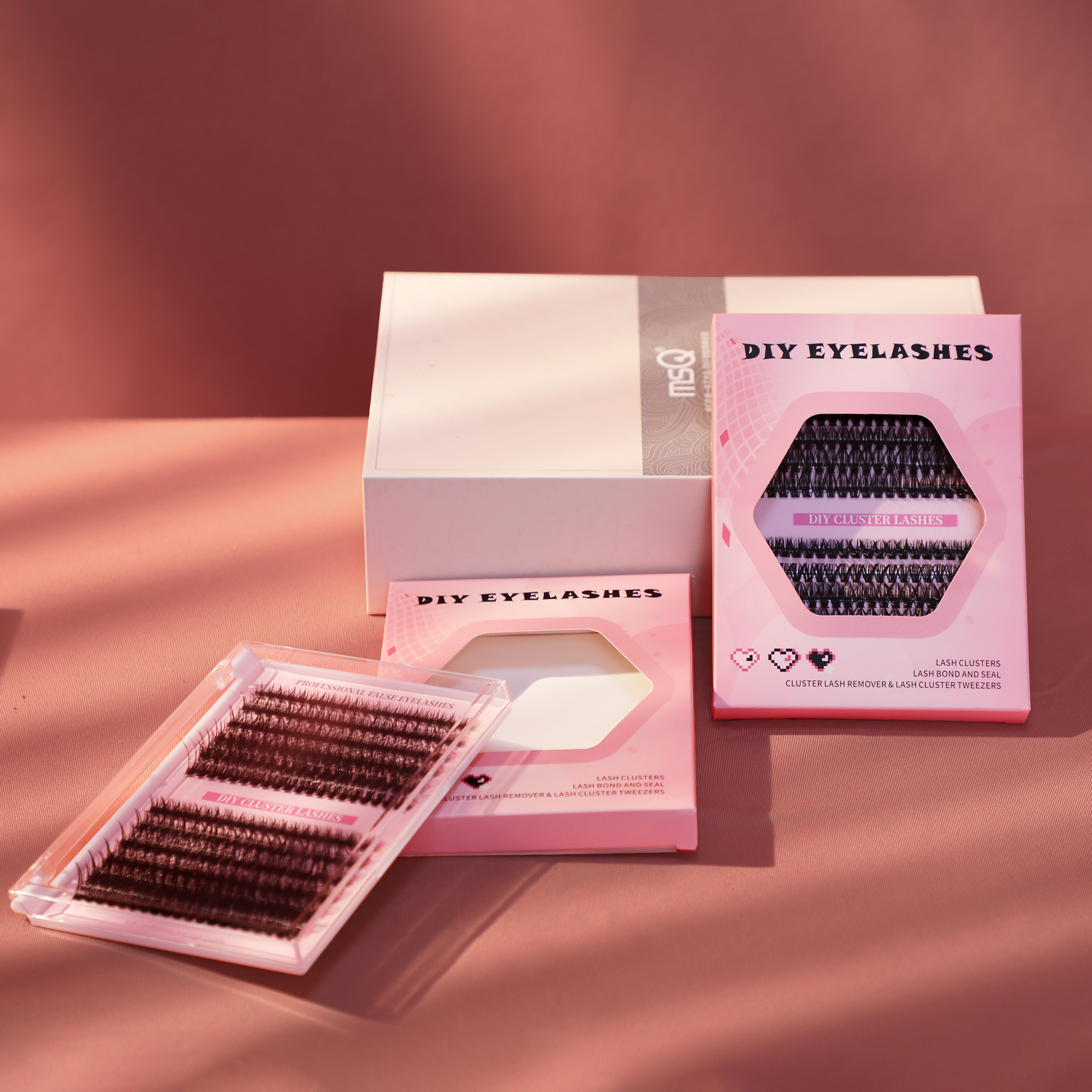 Balse Lash Clusters,240 Pieces of 40D & 50D Curl,5 Length Options, Invisible Hair Stem, Lightweight & Fluffy for Grown Girls, Office Workers, Party Goers, Housewives