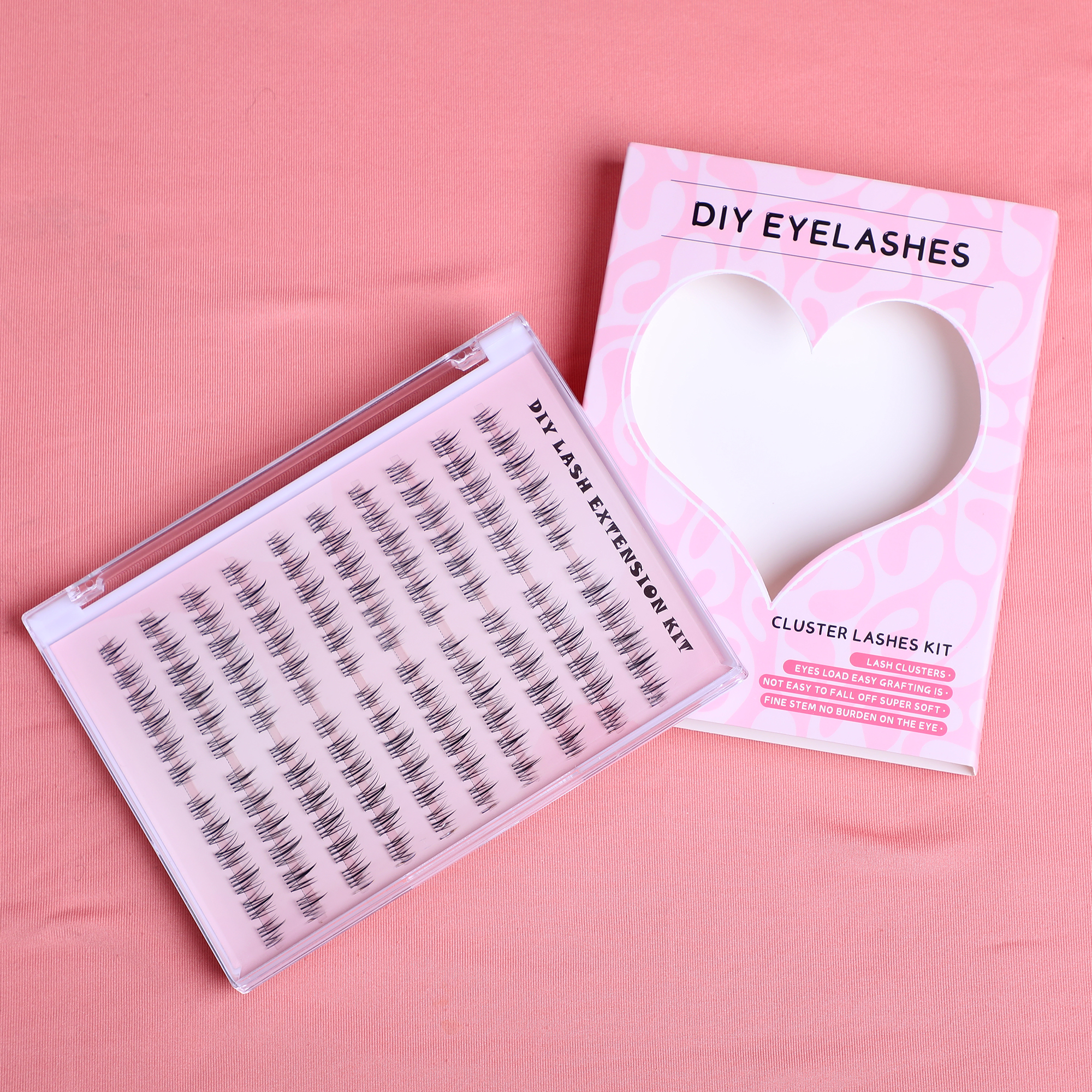 Beautifu，Black Lash Clusters Kit - 120 Clusters, C Curl, Reusable  Perfect for Grown Girls, Office Workers & Housewives