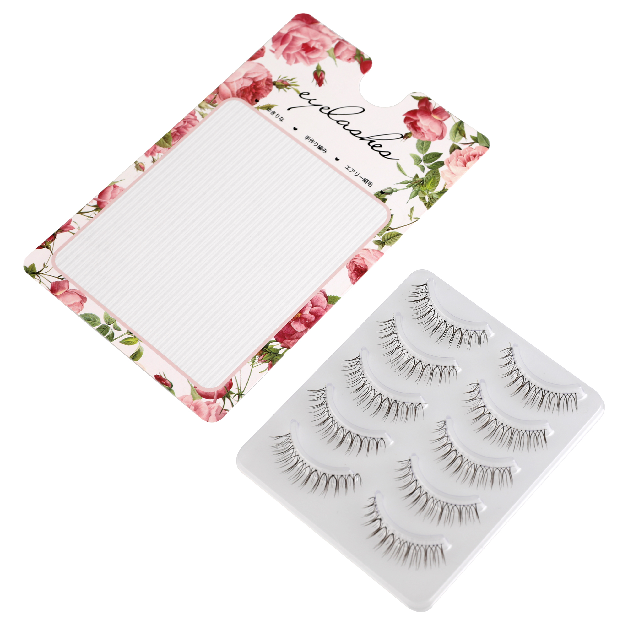 Achieve stunning eyes with our U-shaped natural length lashes - easy to use, eco-friendly, fishing line transparent dry