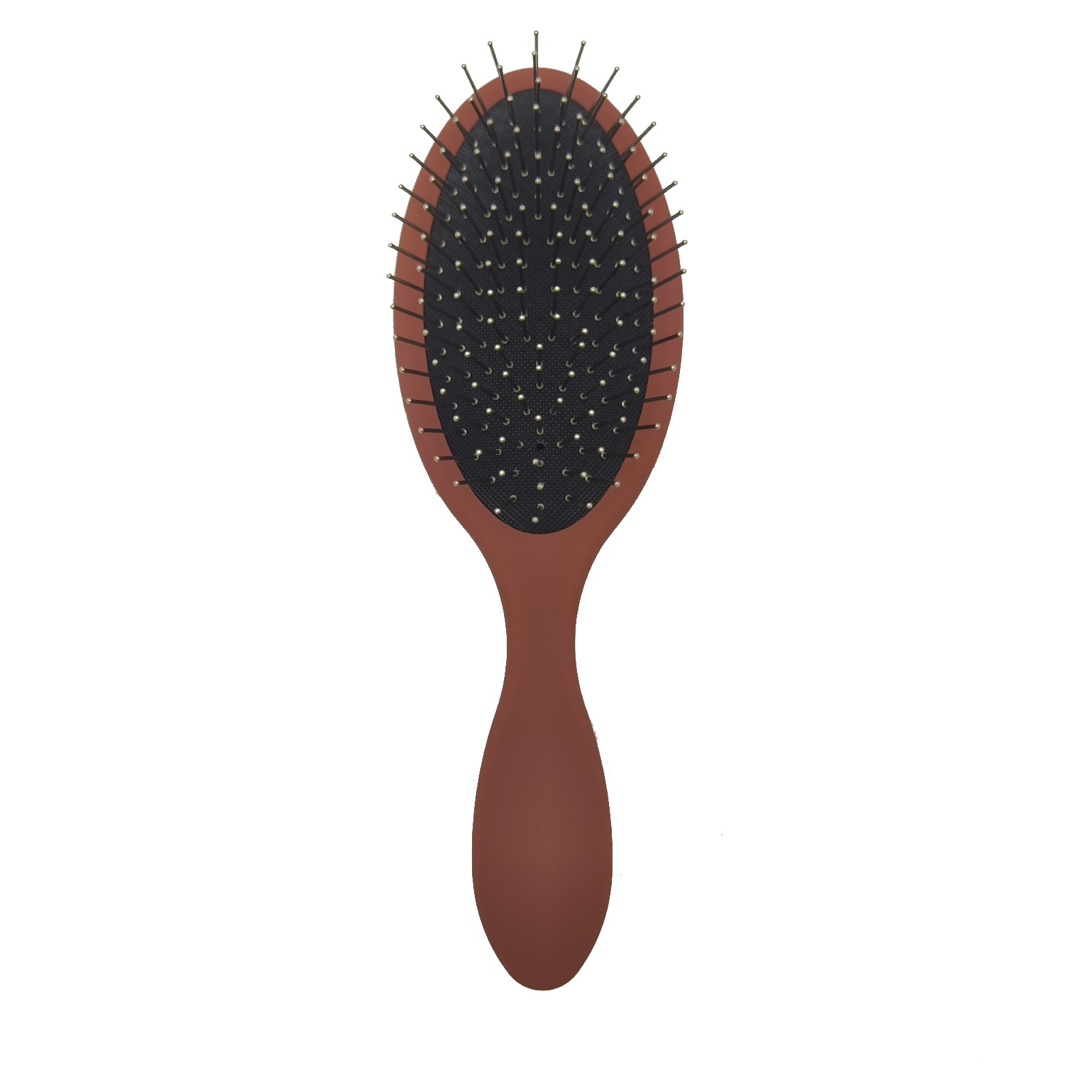 WeiLa Anti-Static Hair Brush Oval, Stainless-Steel Bristles Detangler for Wigs & Hair, ABS Handle